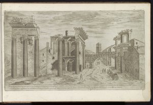 Ruinen auf dem Forum von Nerva von Etienne Duperac