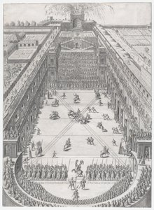 Speculum Romanae Magnificentiae: Hochzeit von Annibale Altemps und Ortensia Borromeo, Rom,..., 1565 von Etienne Duperac