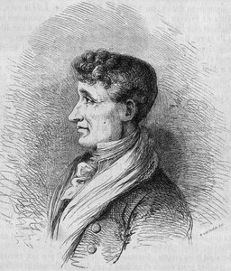 Porträt von Joseph Joubert (1754-1824), französischer Schriftsteller. Gravur von Bocour in „Le Magasin pittoresque“ von Etienne Gabriel Bocourt