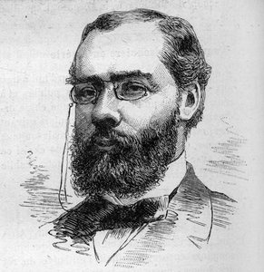 Porträt von Maurice Rouvier (1842-1911), französischer Anwalt, Bankier, Journalist und Politiker. Gravur von Bocour in „Le Monde Illustré“ Nr. 1287 vom 26. November von Etienne Gabriel Bocourt