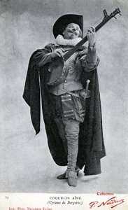 Constant Poppy alias Coquelin aîné (1841 - 1909) fotografiert im Kostüm von Cyrano de Bergerac (Foto)