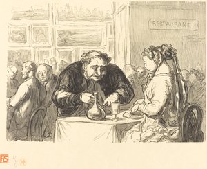 Am Buffet der Kunstausstellung