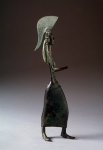 Die etruskische Göttin Menerva (Menrva) - Bronzeskulptur, 440-420 v. Chr.