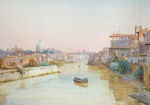 Blick auf den Tevere von der Ponte Sisto