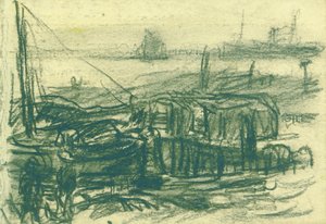 Schiffe auf der Schelde von Eugeen van Mieghem