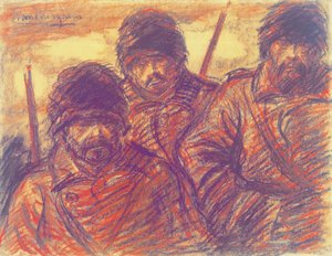 Drei russische Soldaten von Eugeen van Mieghem