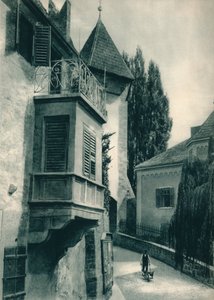 Eine ruhige Ecke von Meran, Südtirol, Italien, 1927 von Eugen Poppel