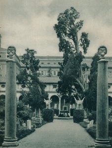 Garten im Museum der Diokletiansthermen, Rom, Italien, 1927