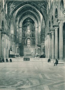 Innenraum der Kathedrale von Monreale, Sizilien, Italien von Eugen Poppel