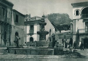 Öffentlicher Brunnen, Taormina, Sizilien, Italien, 1927 von Eugen Poppel