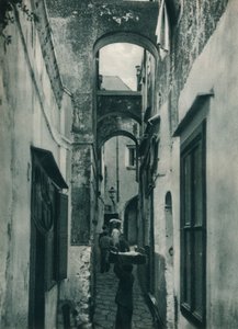Straße von Capri, Italien, 1927 von Eugen Poppel