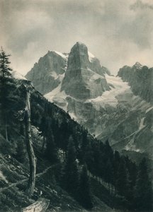 Ansicht der Brenta-Gruppe, Madonna di Campiglio, Dolomiten, Italien, 1927 von Eugen Poppel