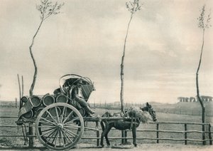 Weinträger in der Campagna, Rom, Italien, 1927