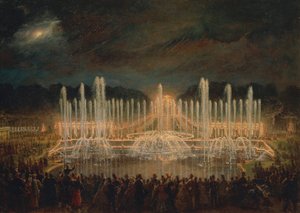 Frankreich, Versailles, Nocturne in Versailles (Les grandes eaux à Versailles)