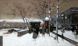 Quai de Seine von Eugene Galien Laloue