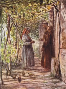 Bruder Masseo wird zum Pförtner ernannt von Eugene (after) Burnand
