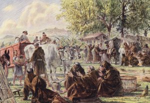 Das Kapitel bei St. Maria der Engel in der Nähe von Assisi