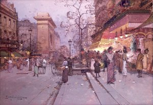 Das Tor St. Denis von Eugene 1854 1941 Galien Laloue