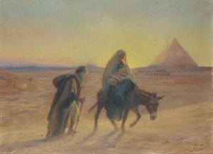 Die Flucht nach Ägypten von Eugene Alexis Girardet