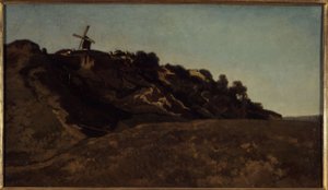 Ansicht von Montmartre, ca. 1848 von Eugene Antoine Samuel Lavieille
