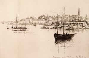 Dourarnenez von Treboul gesehen von Eugene Bejot