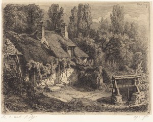 Das Häuschen am Brunnen (Cottage with Well) von Eugene Bléry