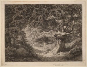 Le Charlemagne (Wald von Fontainebleau) von Eugene Bléry