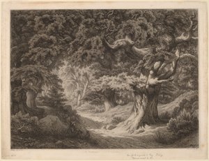 Le Charlemagne, Wald von Fontainebleau, 1861 von Eugene Bléry