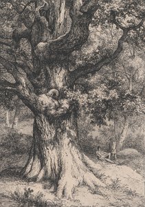 Der Karl der Große, Eiche mit einem Adlernest, 1845