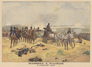 Marschall Masséna in der Schlacht bei Wagram, 6. Juli 1809