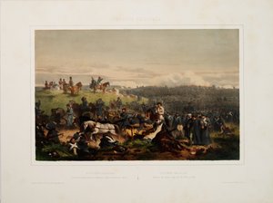 20. September 1854. Rückzug der russischen Armee nach der Schlacht an der Alma, 1855 von Eugene Charles Francois Guerard