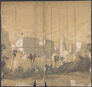Entwurf für ein Bühnenbild an der Opéra, Paris, 1828-90