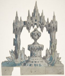 Entwurf für ein Bühnenbild an der Opéra, Paris, 1830-90 von Eugene Ciceri