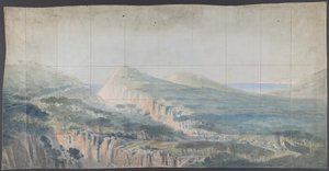 Entwurf für ein Bühnenbild an der Opéra, Paris von Eugene Ciceri