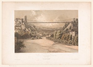 Ansicht der Hängebrücke über die Sarine in Fribourg