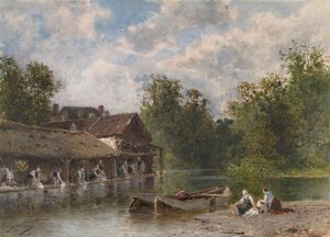 Les Lavandières Wäscherinnen, 1870-1880