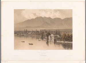Blick auf die Ufer des Thunersee von Eugene Ciceri