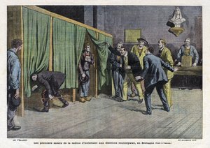Erste Tests der Isolationskabine während der Wahlen in der Bretagne