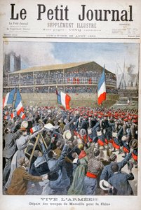 Französische Truppen auf dem Weg nach China, 1900 von Eugene Damblans