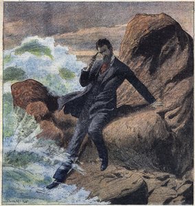 Illustration des Romans „Die Liebesmaske“ von Daniel Lesueur