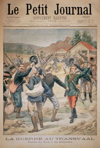 Der Krieg im Transvaal: Vereinigung der Buren und Afrikaner, Titelseite von Le Petit Journal, 10. Dezember 1899 von Eugene Damblans