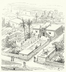 Ländliches Haus im alten Ägypten