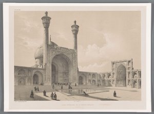 Binnenhof der Freitagsmoschee von Isfahan von Eugene Flandin