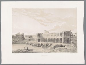 Khaju-Brücke in Isfahan von Eugene Flandin