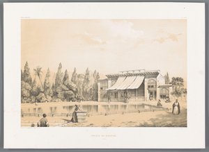 Nou Bagh Palast in Shiraz (Perzische Landschaften, Perse moderne)