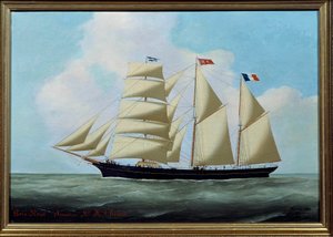 Le Trois Mats Wood-Rose von Eugene Grandin