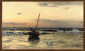 Sonnenuntergang am Meer von Eugene Gustav Dücker
