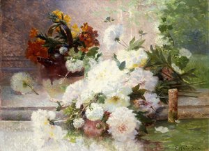 Stillleben mit Herbstblumen