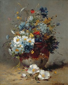 Gänseblümchen und Kornblumen