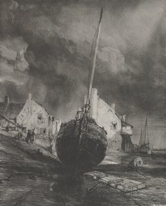 Erinnerung an Saint-Valéry-sur-Somme von Eugene Isabey